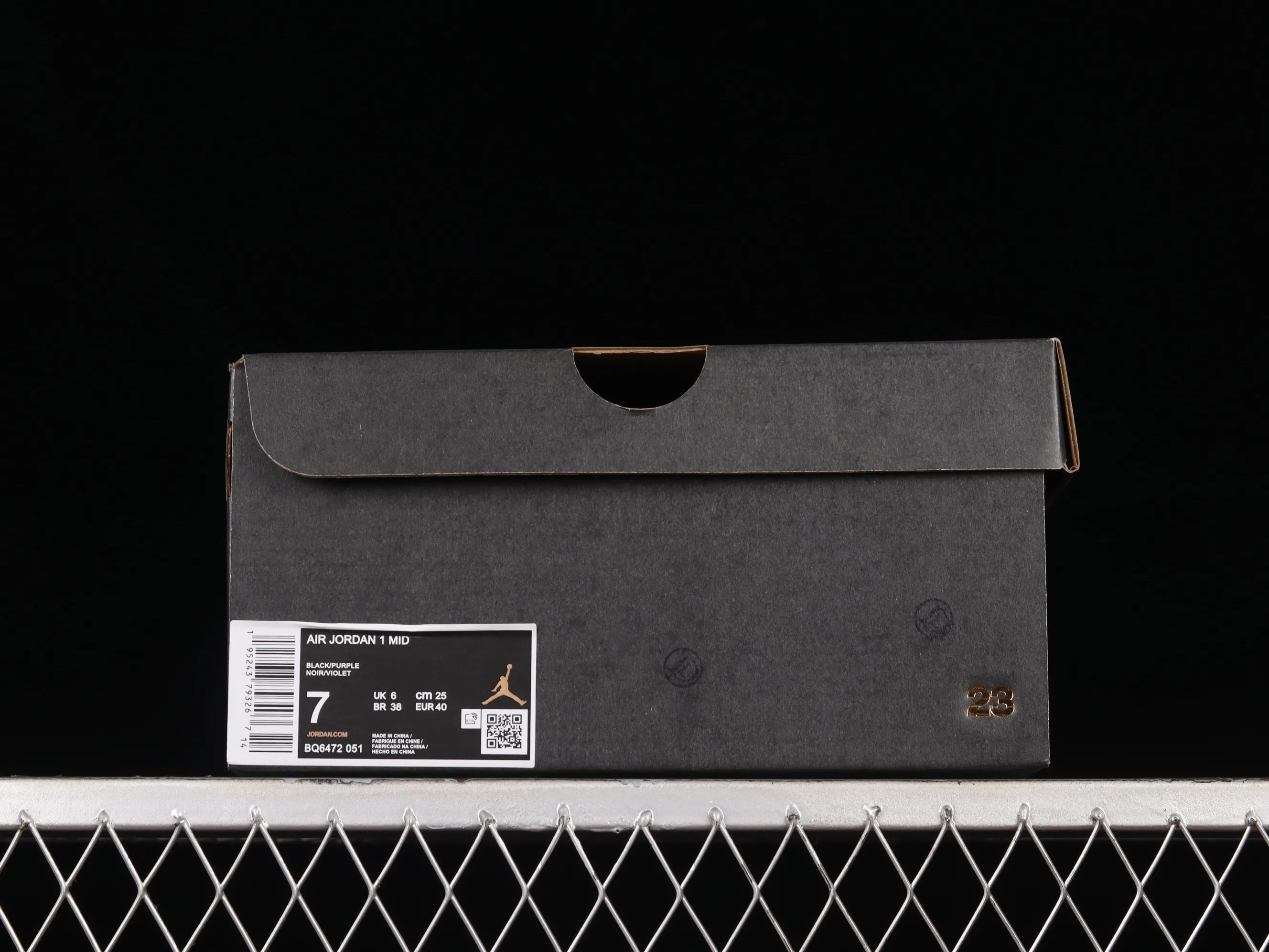 All categories Air Jordan Jordan series basketball shoes Air Jordan 1 Mid Air Jordan 1 Mid AJ1 Joe 1 black and blue mid-top basketball shoes BQ6472-051